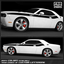 Dodge Challenger 2008-2023 Side Stripes T/A Style Decals (Choose Color)