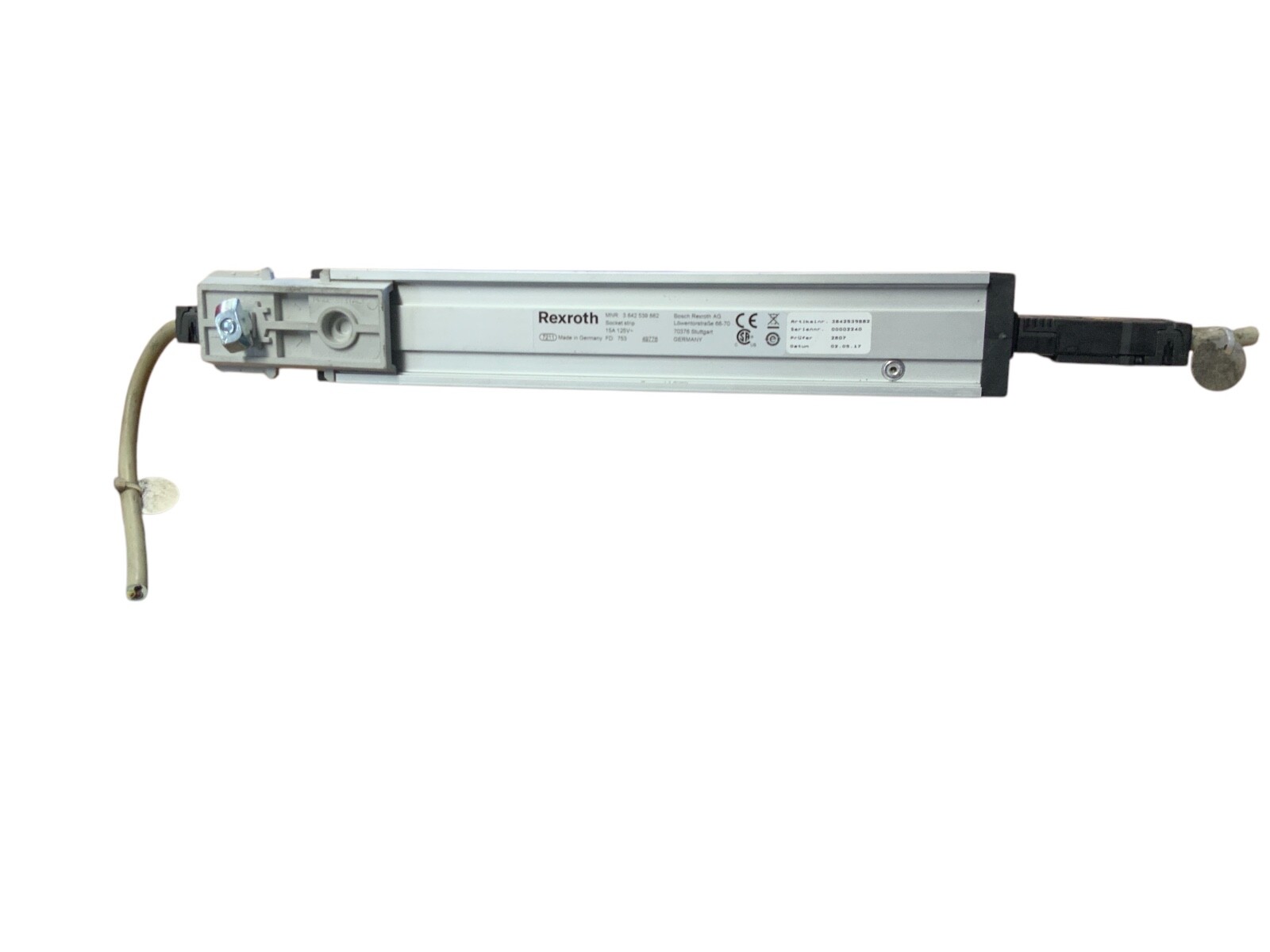 Rexroth Bosch 3 842 539 882 3842539882 Steckdosenleiste15A 125V~ -unused/OV