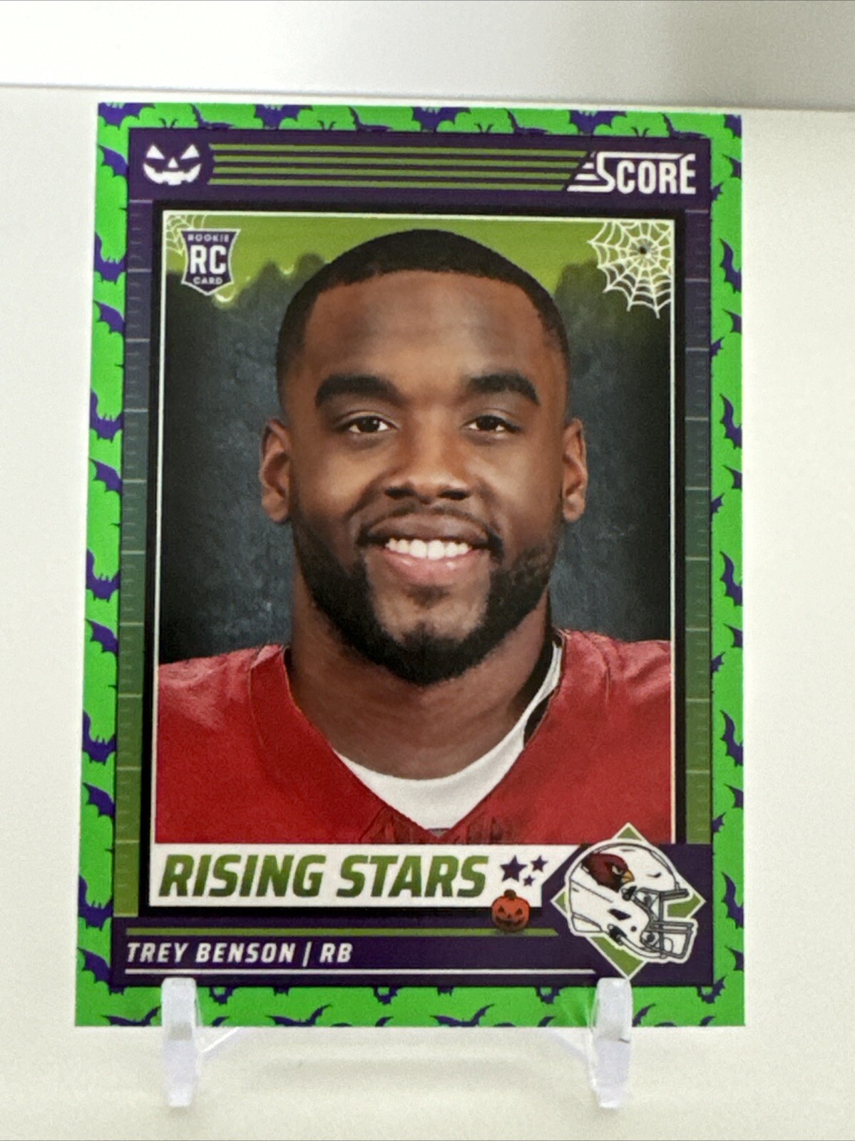 Trey Benson Rookie Card 2024 Score-A-Treat Rising Stars Bats Green #47