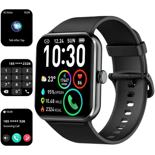 Bluetooth Smartwatch Herren Damen mit Telefonfunktion Sprachassiste Blutdruck DE - Bild 13 von 13