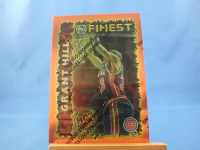 Grant Hill Topps Finest 1995-96 Hot Stuff HS 2 With Protective Coating Peel