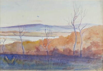 Pierre-Edmond Peradon - Painting Original - Watercolour - Landscape
