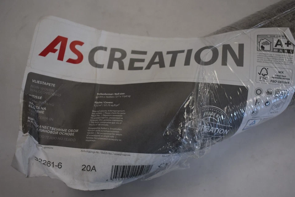 Текстурированные состаренные серо-серые галерейные обои ASCREATION Havana 21 дюйм x 11 ярдов - Изображение 4 из 4