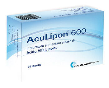 Aculipon 600 30 Capsule Integratore Antiossidante Acido Alfa Lipoico