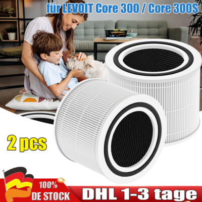 2er Pack Luftreiniger Ersatzfilter für LEVOIT Core 300 / Core 300S Kochgerüche