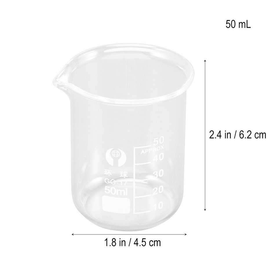 Beaker Scientific Glass Accessories Glass Measuring Jug Chemistry Shot