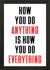 Anything To Everything Framed Wall Art Poster Canvas Print Picture
