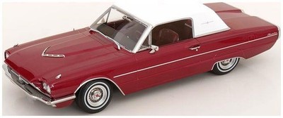 KK Scale 1:18th Scale Ford Thunderbird Coupe 1966 Metallic Red White