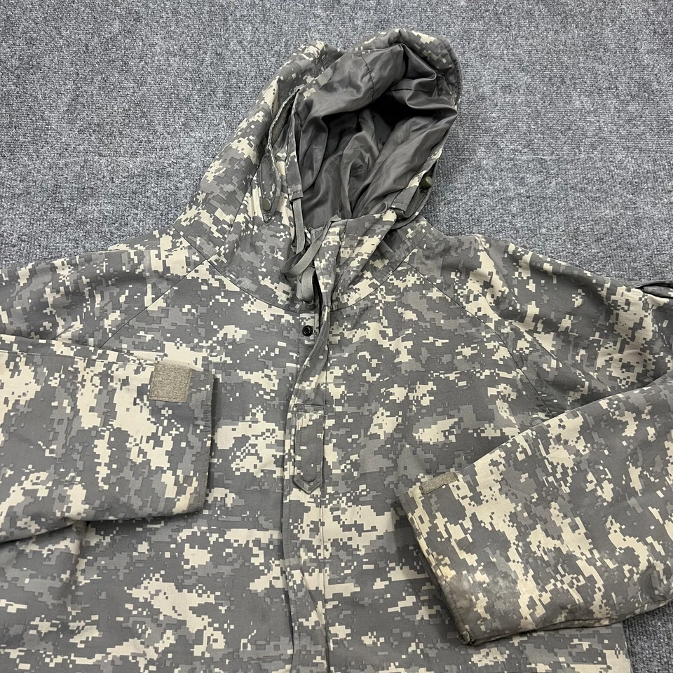 Chaqueta Parka Fox Exterior ECWCS Clima Frío Para Hombres XL Camuflada Con Capucha Nylon Militar Foto 4 de 4