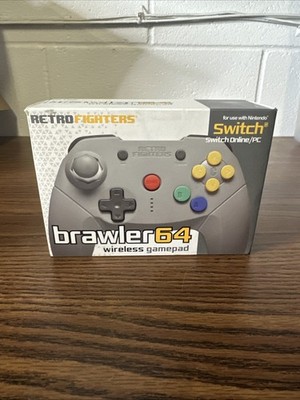 Retro Fighters Brawler64 Wireless Gamepad Controller for Switch/PC Open Box