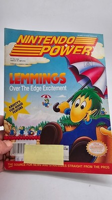 NINTENDO POWER Magazine June 1992 Volume 37 - LEMMINGS & ULTRA BOTS Poster