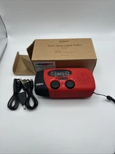 ESKY Hand Crank Solar Radio Emergency RED NEW