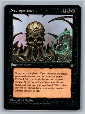 Magic The Gathering Ice Age Necropotence MTG TCG CCG
