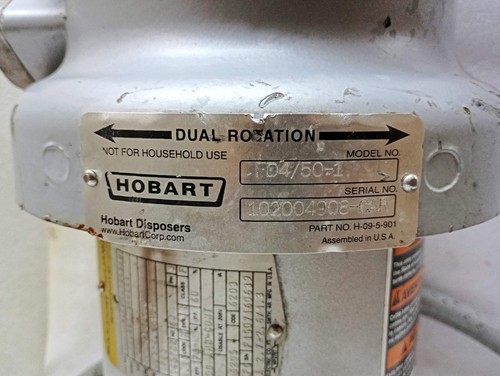 HOBART FD4/50-1 Commercial Disposer Garbage Disposer