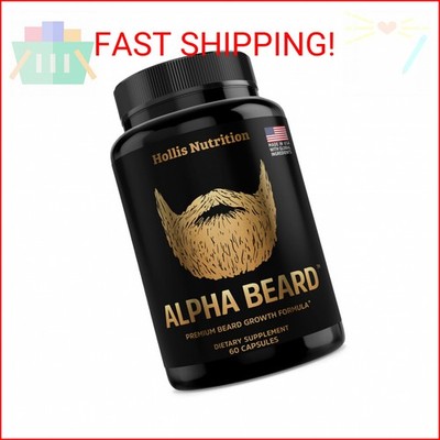 ALPHA BEARD Growth Vitamins | Biotin 10K MCG, Collagen, Keratin, Hyaluronic Acid