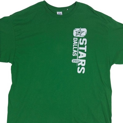 Old Time Hockey Dallas Stars T-Shirt 2XL Mens NHL Est 1993 Graphic Green