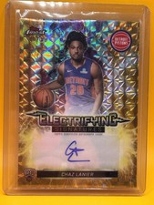 2025-26 Topps Finest Chaz Lanier Pistons Gold RC Auto /50 ESG-CL