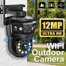 Three Lens Wireless IP Camera WIFI Outdoor CCTV PTZ Smart Home Security IR Cam