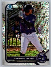 2022 Bowman Draft #BDC-179 Warming Bernabel Chrome Sparkle Refractor