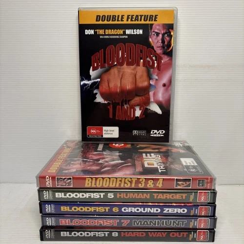 Bloodfist 1–8 DVD Bundle Don “The Dragon” Wilson Martial Arts Complete Series