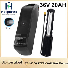5PIN 36V 20Ah EBIKE LITHIUM BATTERY BICYCLE REPLACEMENT BATTERY FOR 1200W MOTORS
