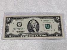 1995 FRN $2 Atlanta District Star Note - BEP FR# 1936-F* UNC Federal Reserve