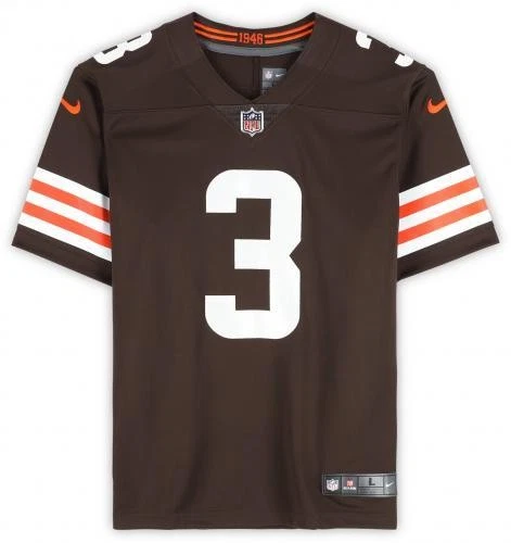 Framed Jerry Jeudy Cleveland Browns Signed Brown Limited Jersey - Image 3 of 4