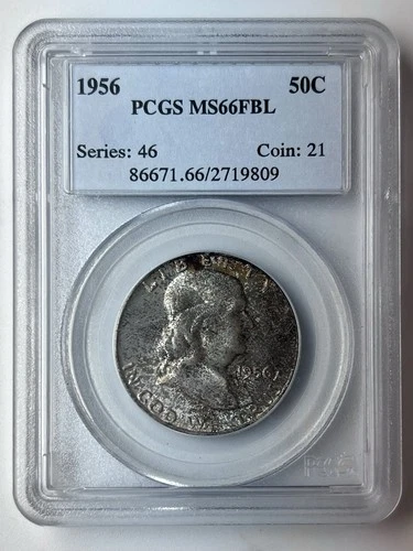 1956-P Franklin Half Dollar — photo from the most recent tracked eBay sale
