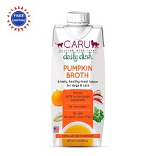 Pumpkin Daily Dish Broth Meal Topper for Dogs & Cats 1.1 lbs CARU Savory 18.18 per gallon