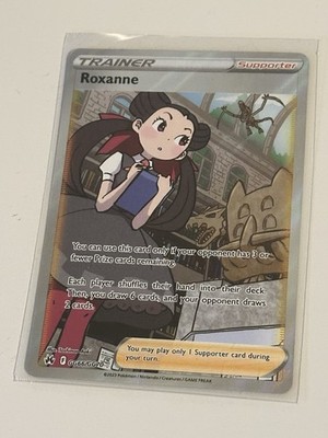 Pokémon TCG Roxanne Crown Zenith: Galarian Gallery GG66/GG70 Full Art Trainer
