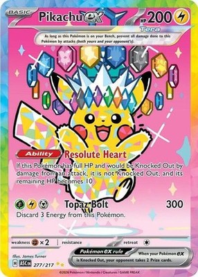 Pikachu ex - 277/217 - Ascended Heroes Near Mint Pokemon TCG | eBay
