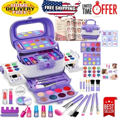 Interactive 58-Piece Kids Makeup Set - Fun and Safe Princess Toys for Girls