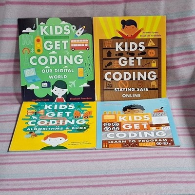 Kids Get Coding Computer Science STEM Set x4 Educational Books learning aids