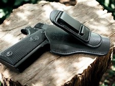For Colt 4.25" 1911, Right Hand Black IWB Shirt Tuckable TUCK Holster