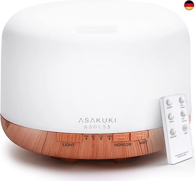 ASAKUKI Aroma Diffuser 500ML, Ultraschall Aromatherapie Diffusor für Ätherische 
