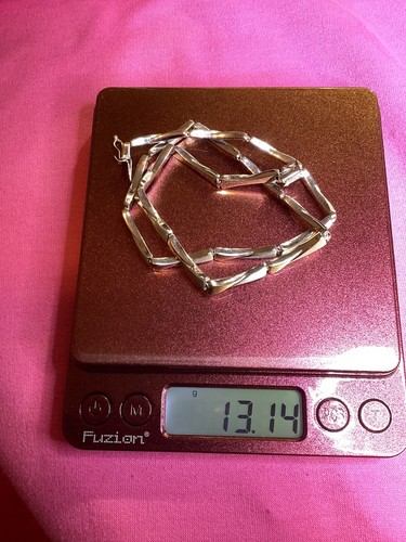 14K Aurafin white gold necklace and bracelet