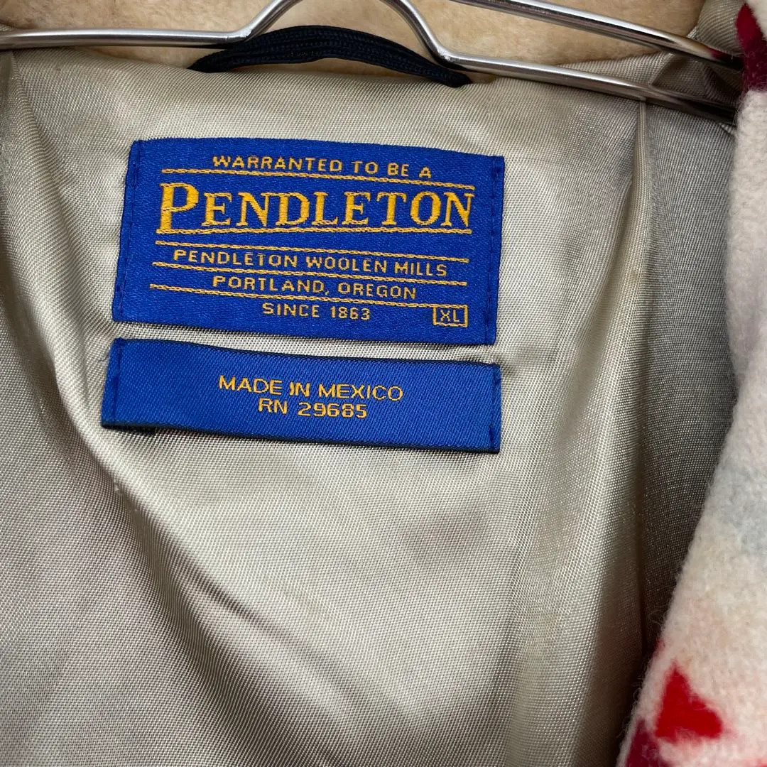 PENDLETON Wool Native Pattern Coat XL Multicolor … - image 11