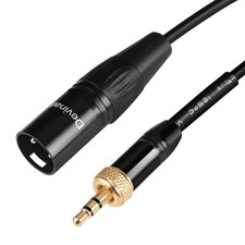 Replacement 1/8 to XLR Male Cable for EK100, Saramonic UwMic9/10/15, VmicLink5