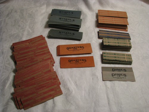 Vintage Assorted Group of Paper Coin Rollers