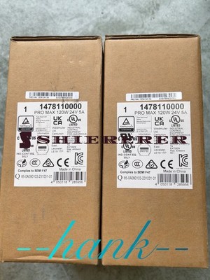 In Box New Weidmuller 1478110000 Power Supply Pro Max 120W 24V 5A Fastshipping