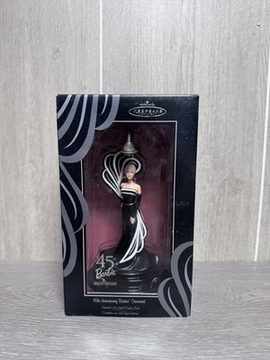 Hallmark Keepsake Barbie 45th Anniversary Ornament Platinum Blond Doll New In