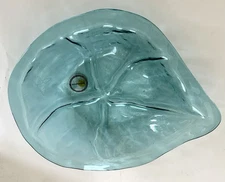 Annieglass Shells Collection Ultramarine Serving Bowl 15”X 12” Signed