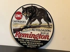 Hi Gloss Remington Umc Wolf Hunting Vintage  Style Metal Sign