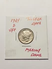 1924 D VF+ Tougher Date Mercury Dime