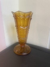 Vintage Art Deco Style Glass Vase 8 inch
