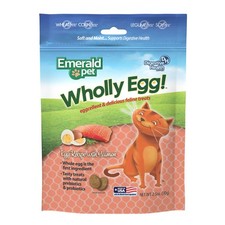 Emerald Pet Wholly Egg Digestive Health Cat Treats - 2.5 Ounce Pack of 1