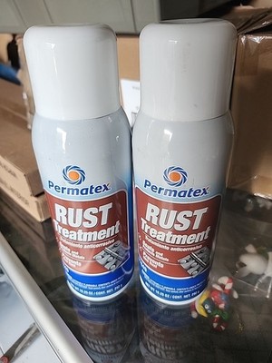 Permatex 81849 Rust Treatment Spray Aerosol Can Set 2 x 10.25oz Cans Seals