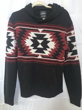 X-ray Jeans Mens Medium Long Sleeved Aztec Hoodie Sweater Southwest