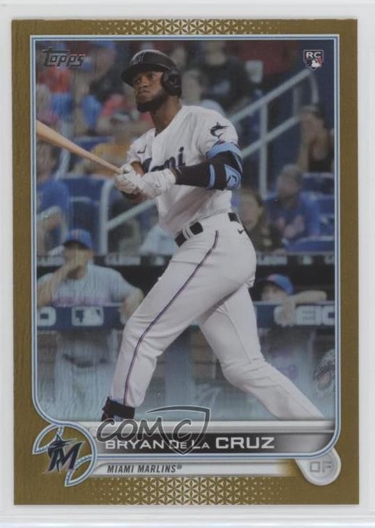 2022 Topps Series 1 Gold Foil Bryan De La Cruz #22 Rookie RC 0e94