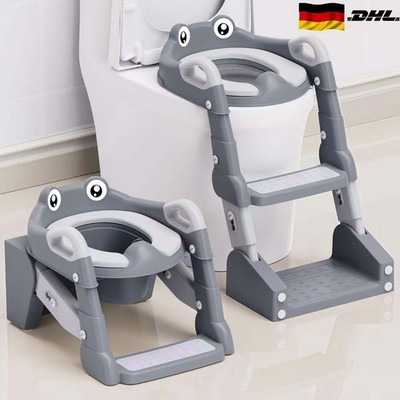 Toilettentrainer Toilettenstuhl Toilettensitz Sitz mit Treppe Leiter für Kinder